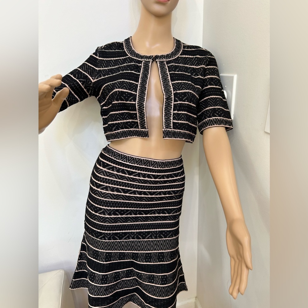 Richly textured Herve Leger Cood set!
